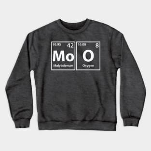 Moo (Mo-O) Periodic Elements Spelling Crewneck Sweatshirt